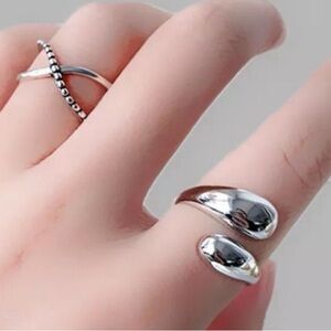 NWT Teardrop Polished Ring | 925‎ Sterling Silver